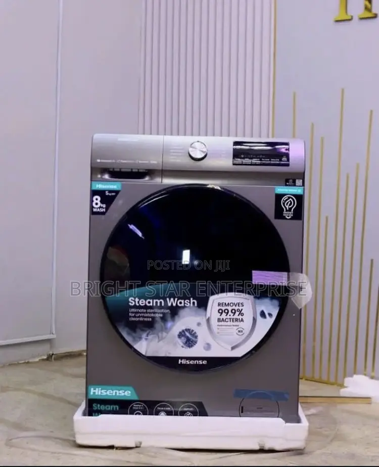 Hisense Washing Machine Steam Wash 8kg