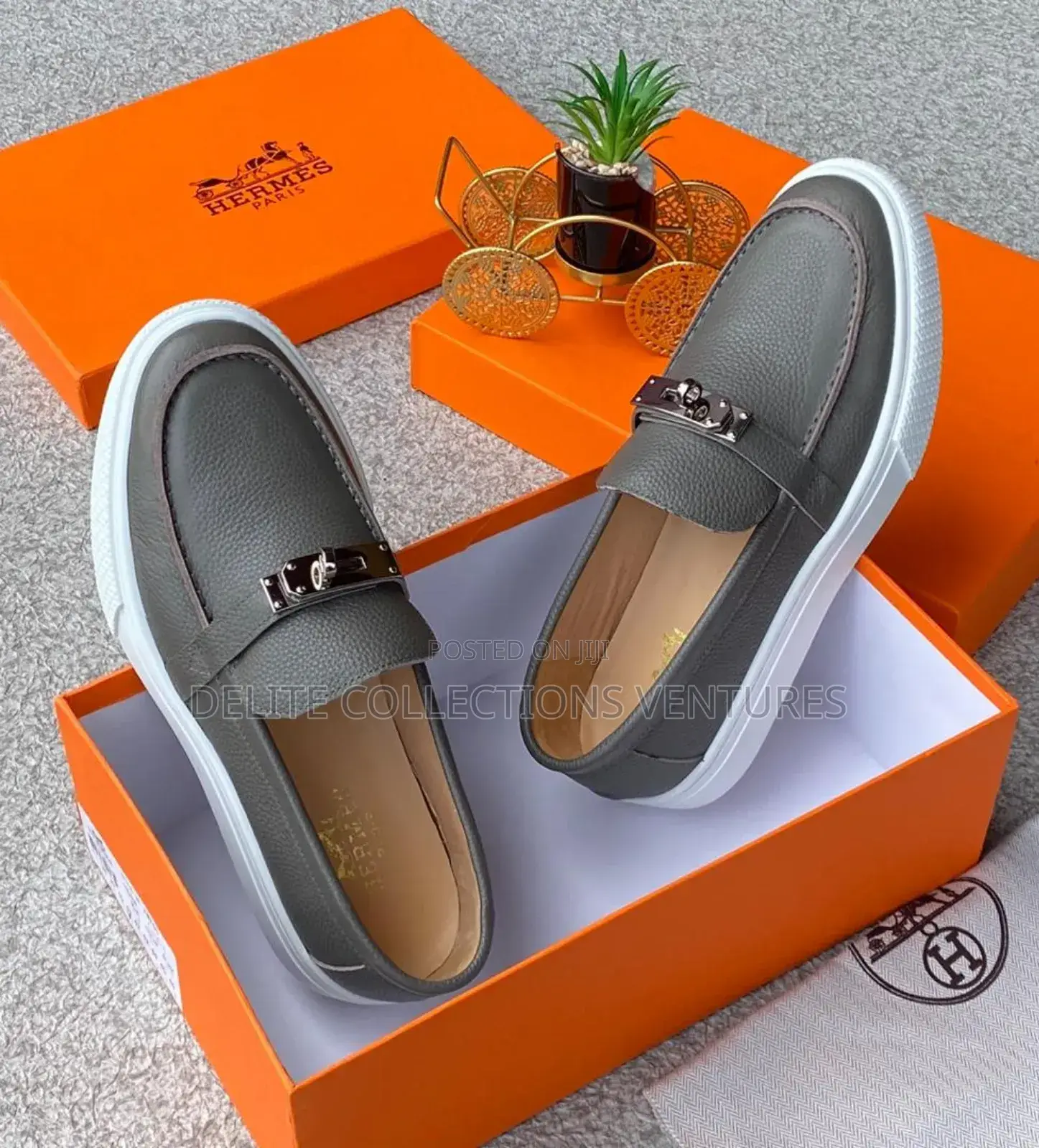 New in Hermes Paris Luxury Designer Chocks 2 Luxury Colors