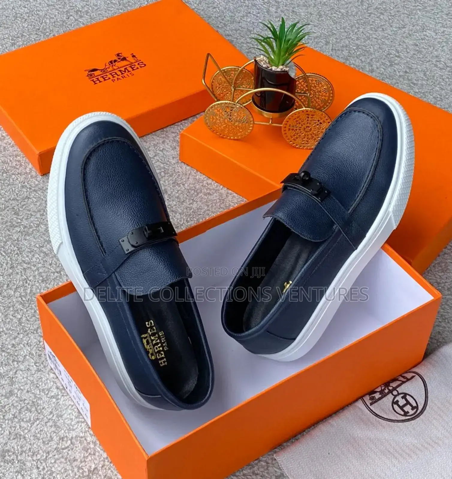 New in Hermes Paris Luxury Designer Chocks 2 Luxury Colors