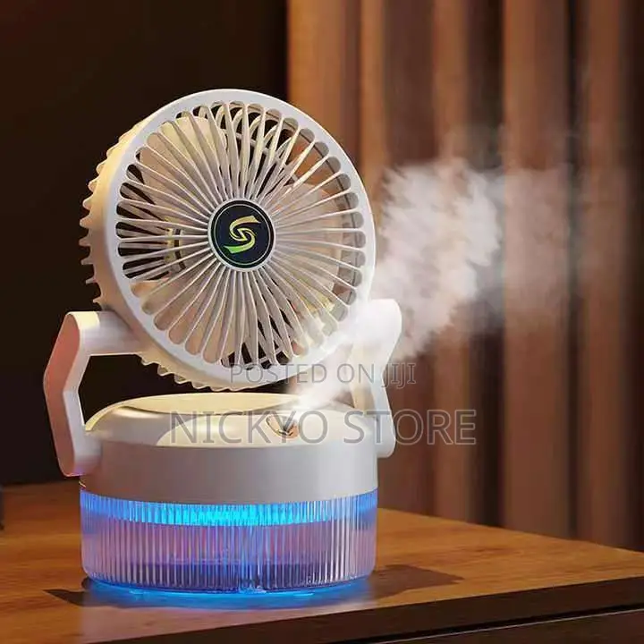 SGD-168 Spray Folding Fan With Led Light