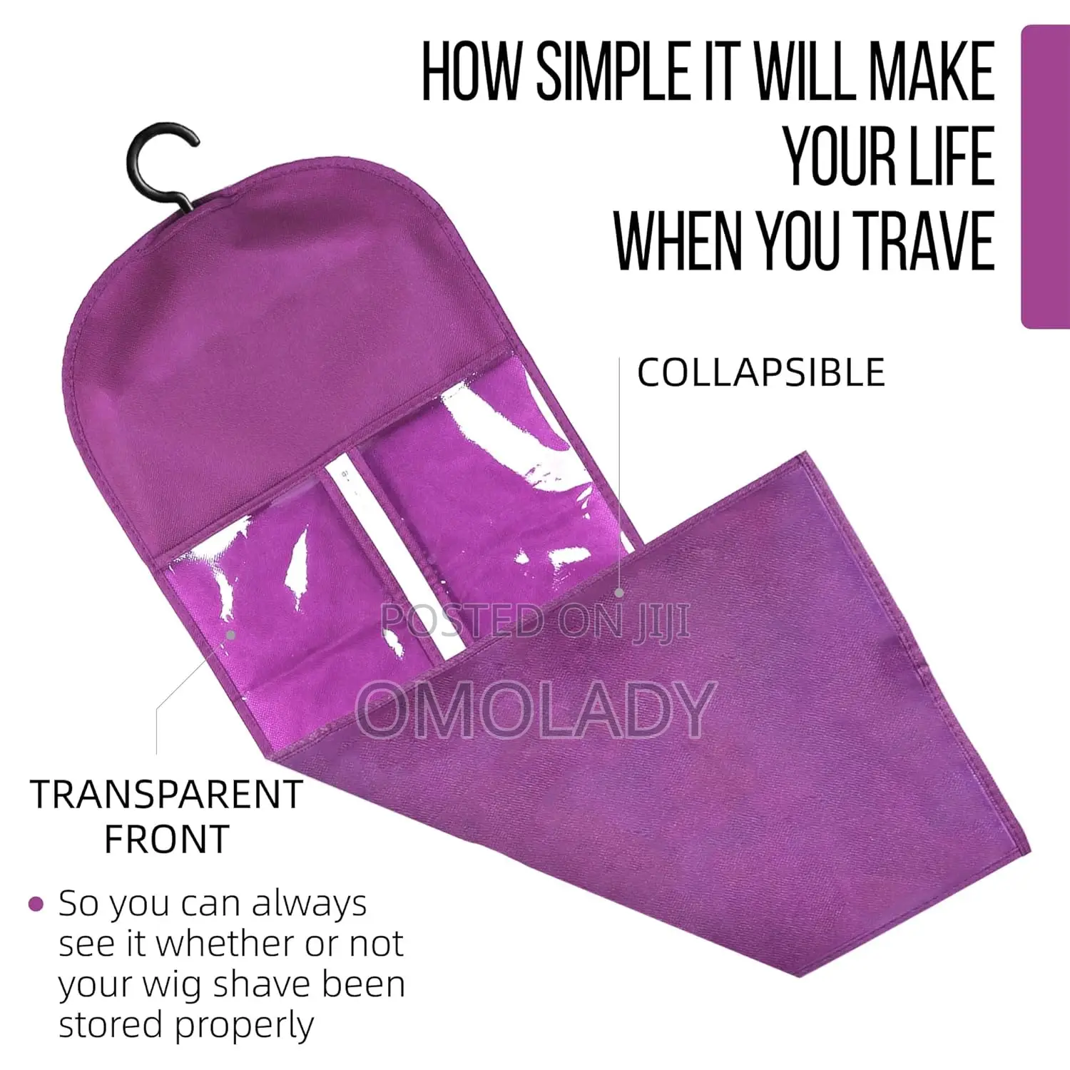 Wig Bag Storage With Hanger