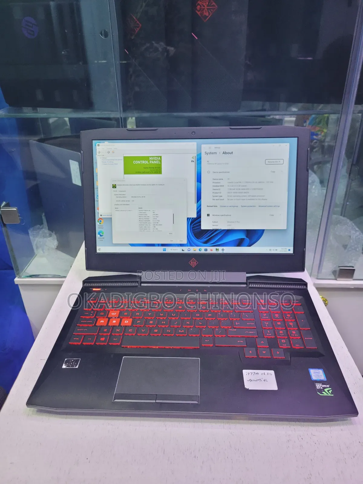 Laptop HP Omen 15-Ce0xx 16GB Intel Core I7 SSD 512GB
