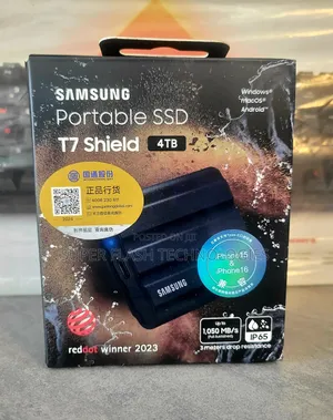 Samsung T7 Shield 4TB Portable SSD - 1050mb/S