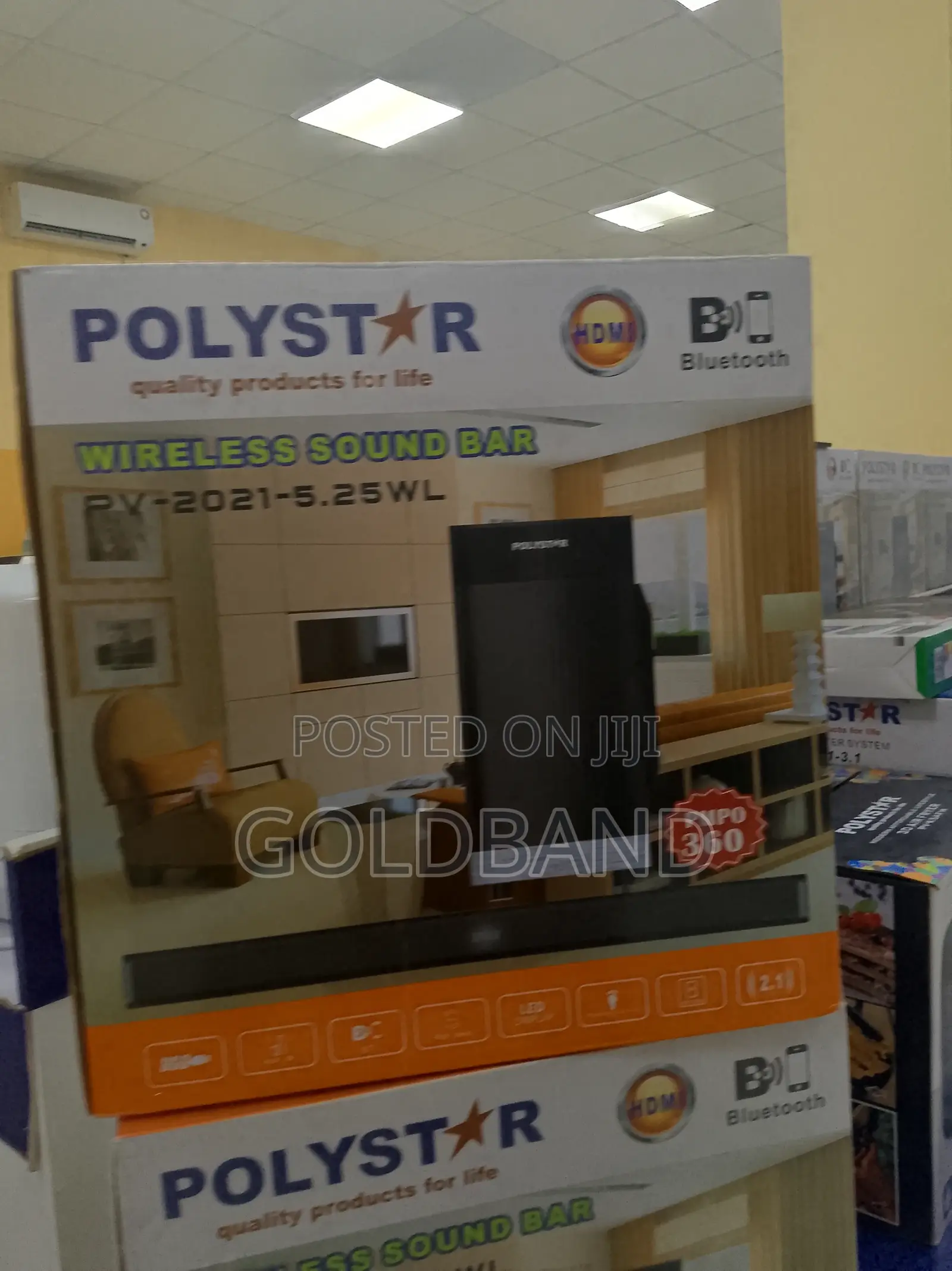 Polystar Pv-2021-5.25wl Wireless Soundbar High-Power Output