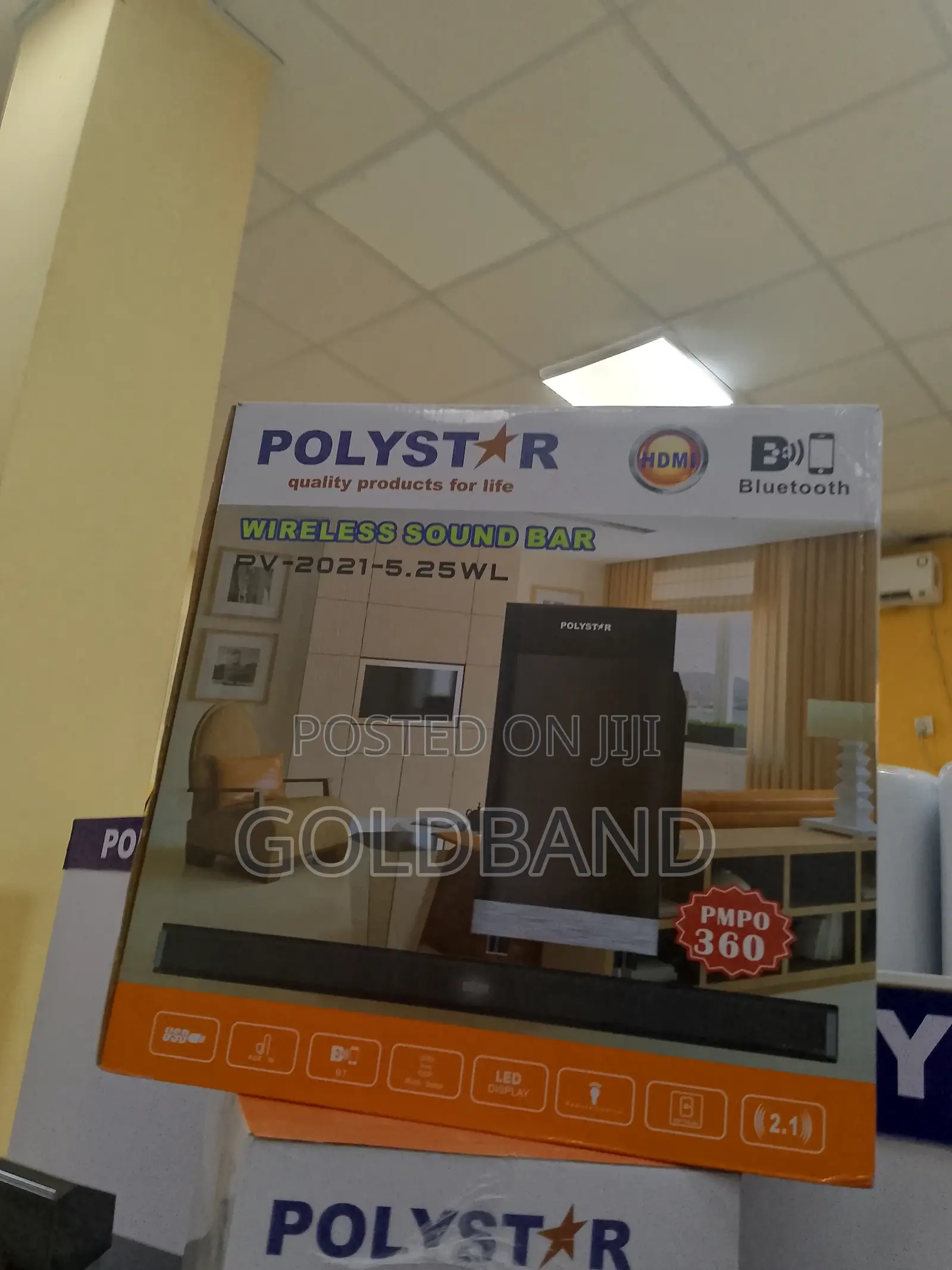 Polystar Soundbar Pv-2021-5.25wl – Rich Bass Clear Sound