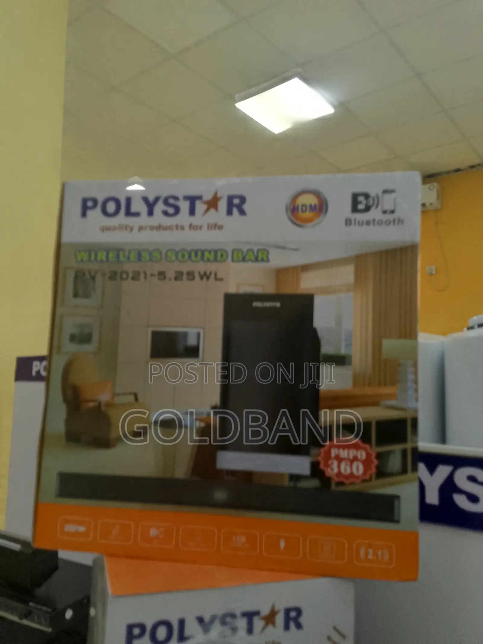 Polystar Pv-2021-5.25wl– Wall-Mountable Soundbar With Remote