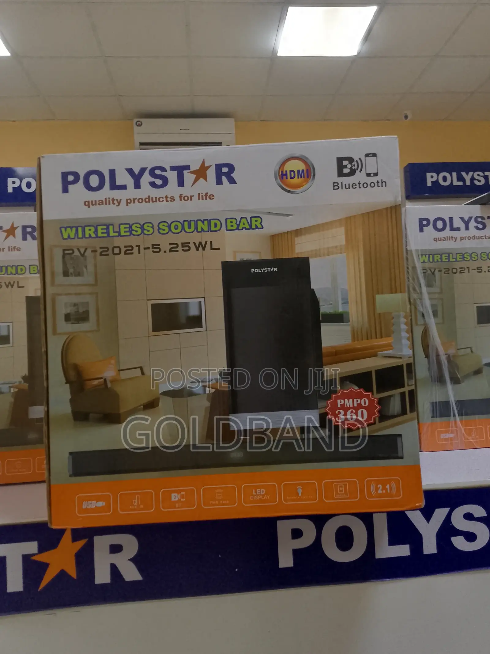 Polystar Soundbar for Living Room Vibes – Pv-2021-5.25wl