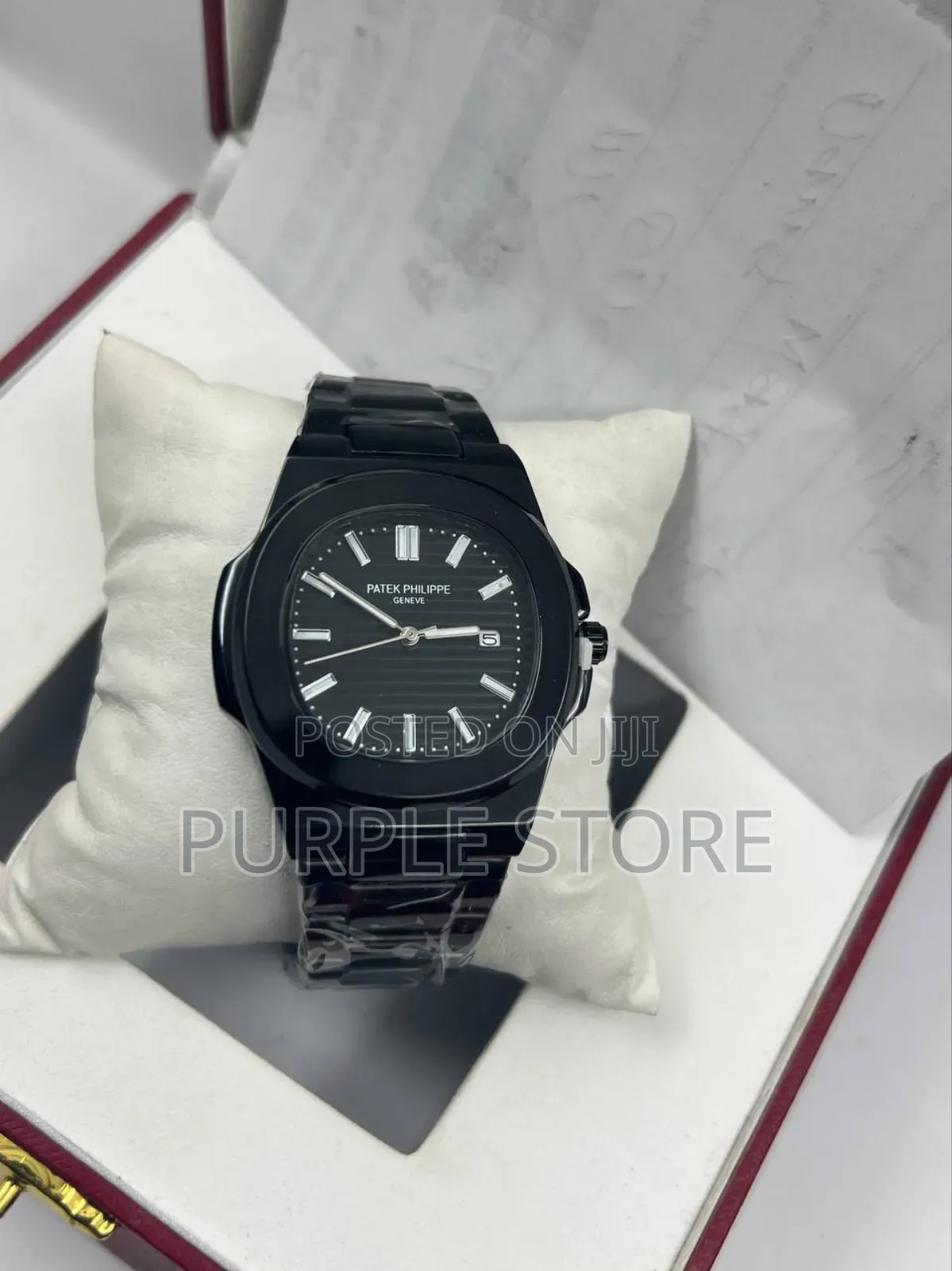 Patek Philippe Steel-Black-Unisex-Watch 