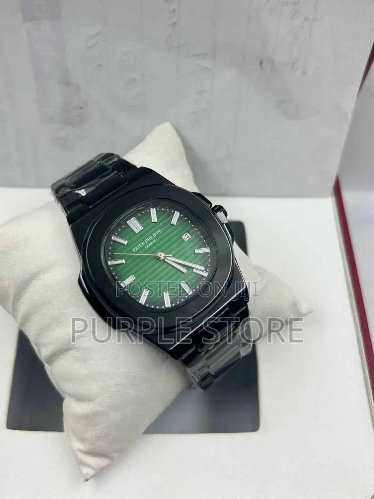 Patek Philippe Steel-Black-Unisex-Watch 