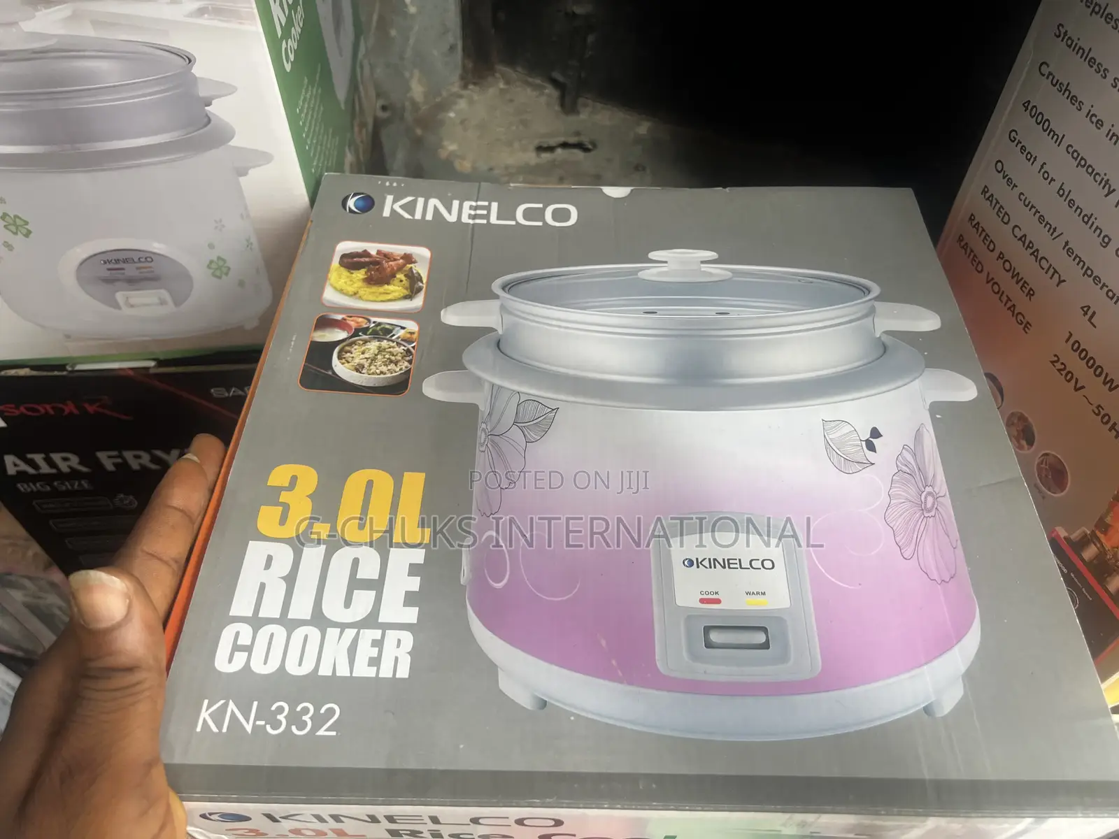 Kinelco Rice Cooker - 3 Liters- Electric Pot