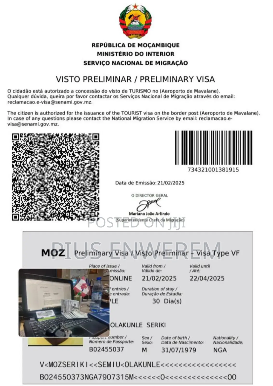 Mozambique Visa