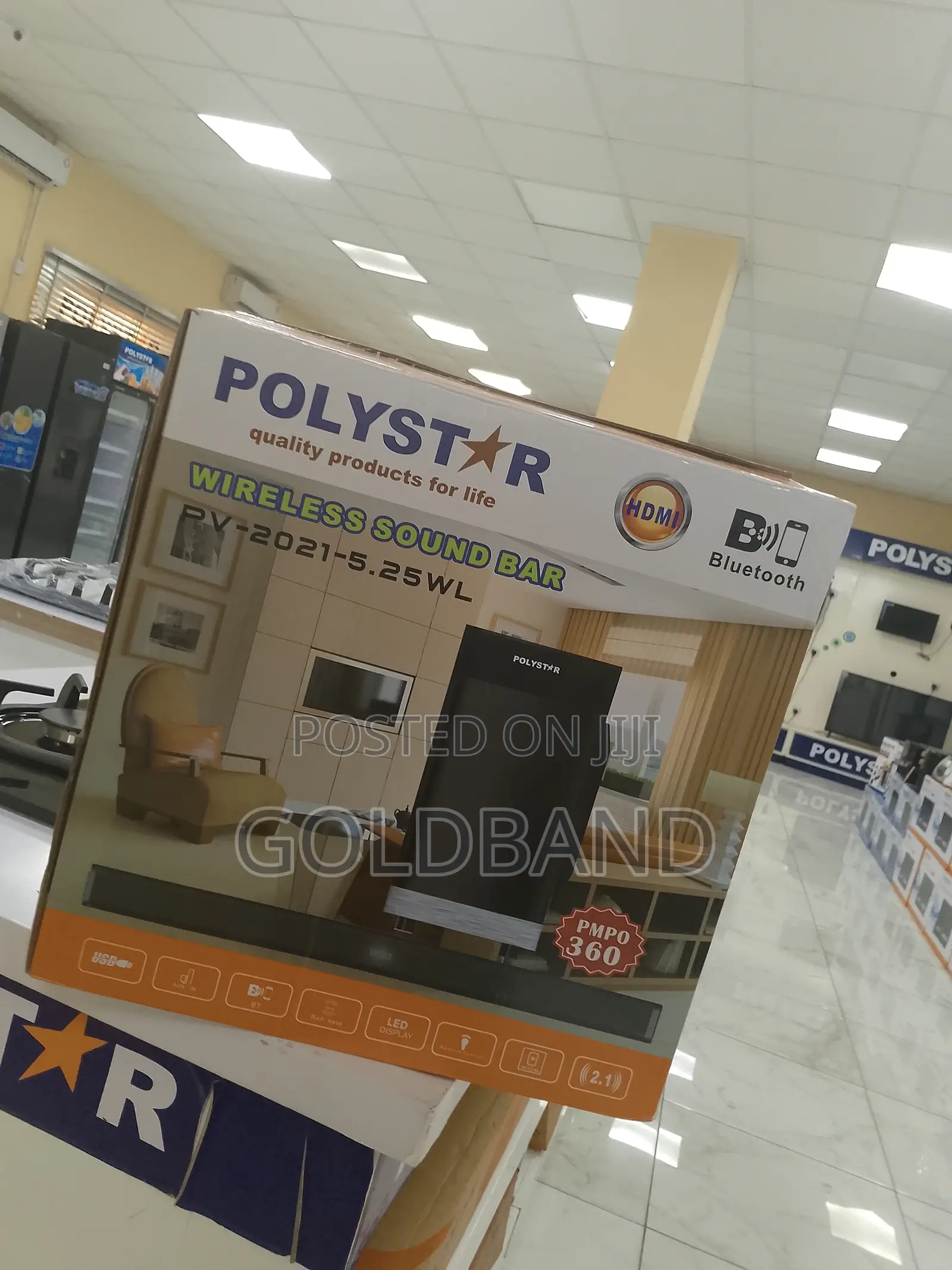 Hassle-Free Audio Setup – Polystar Pv-2021 Wireless Soundbar