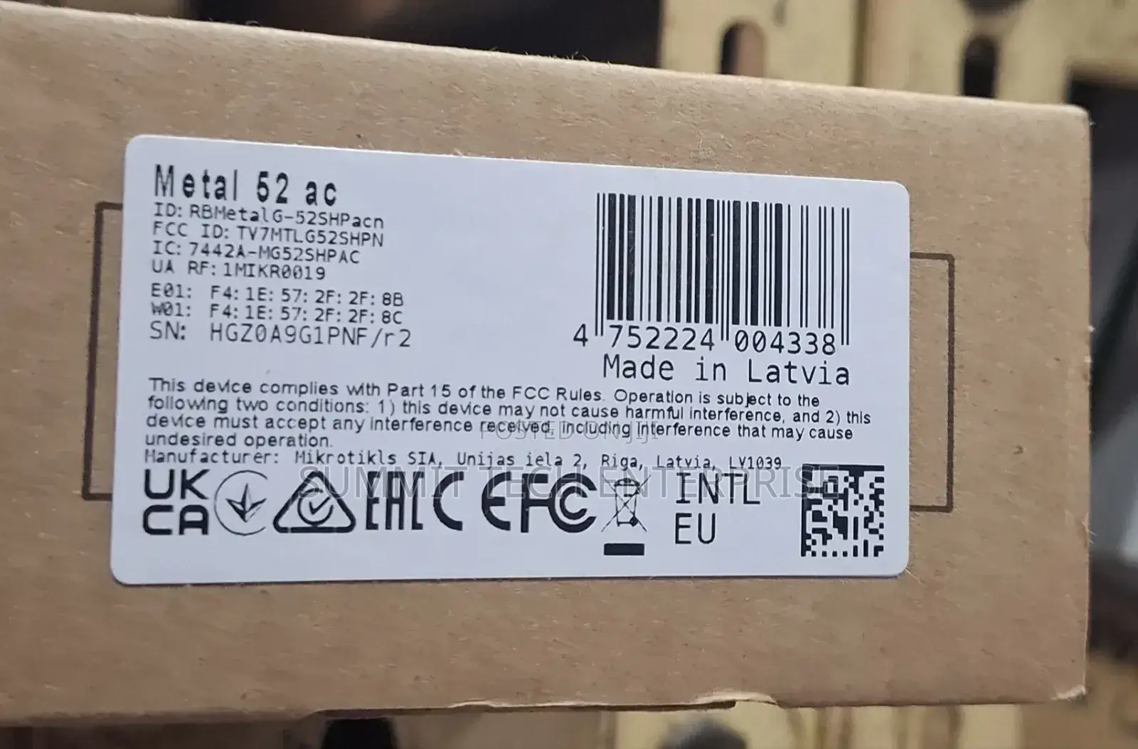 Mikrotik Metal 52ac