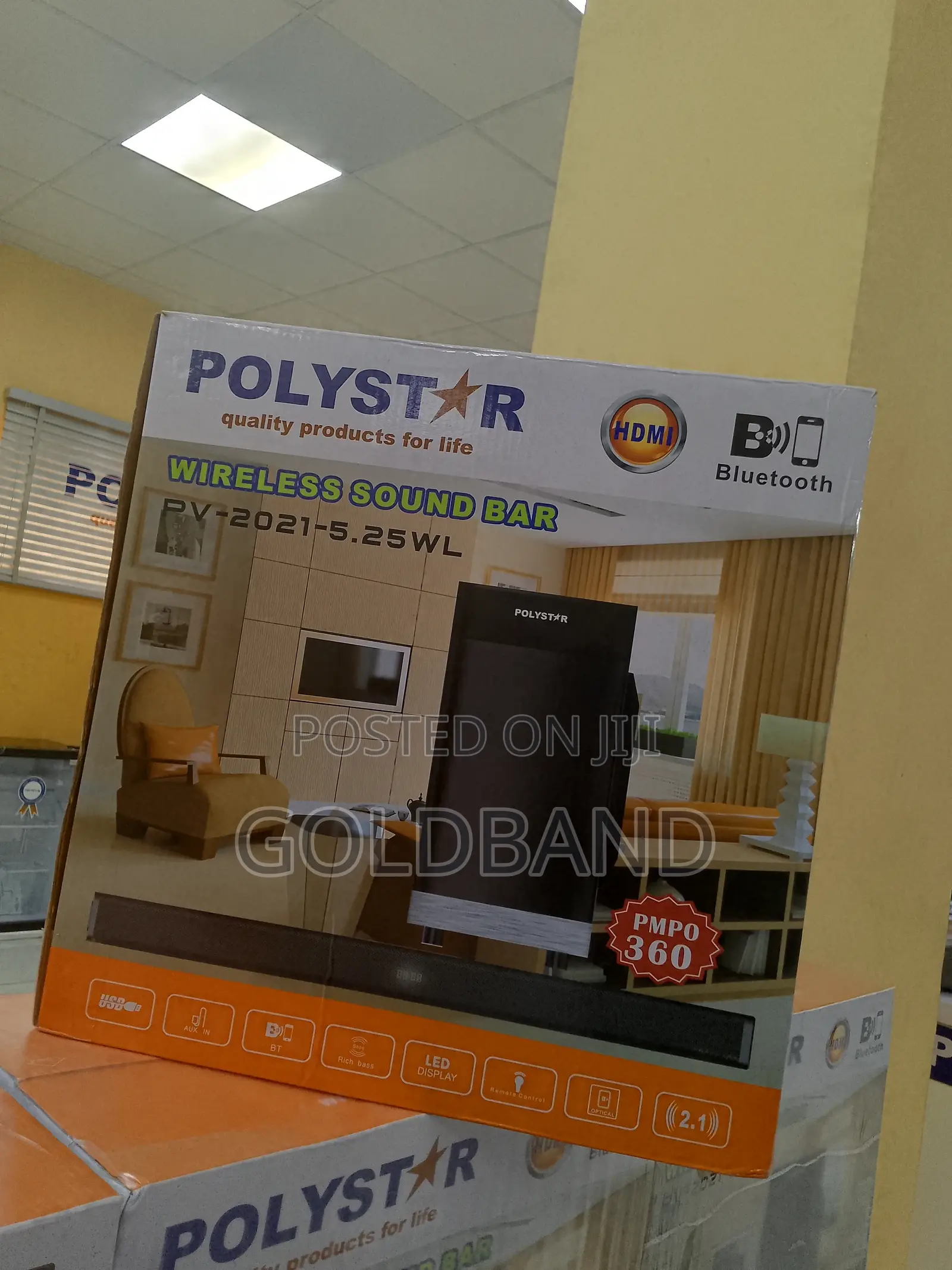 Polystar Wireless Soundbar – Built for Bass Lovers