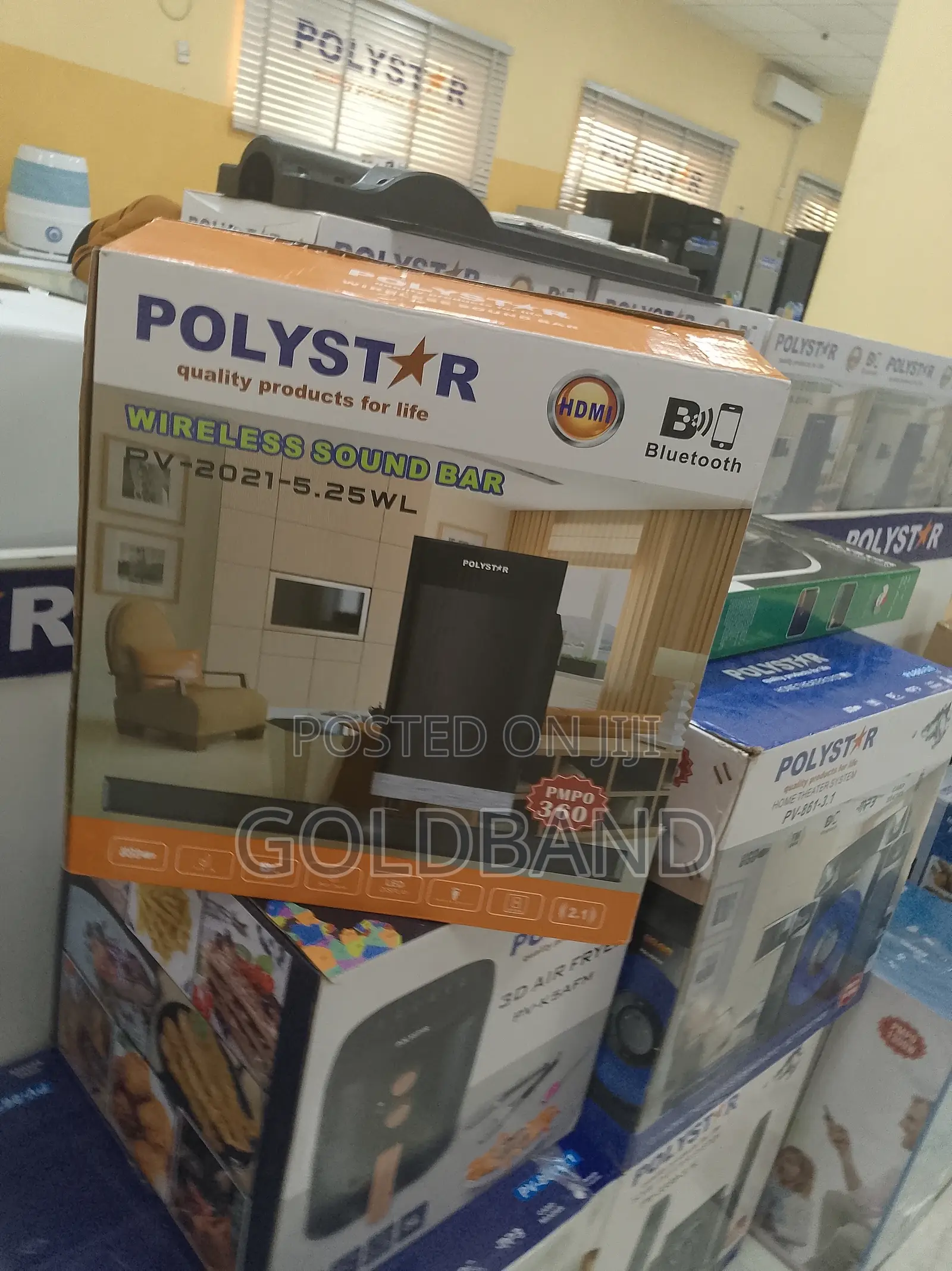 Polystar Bluetooth Sound Bar–Immersive Home Audio Experience