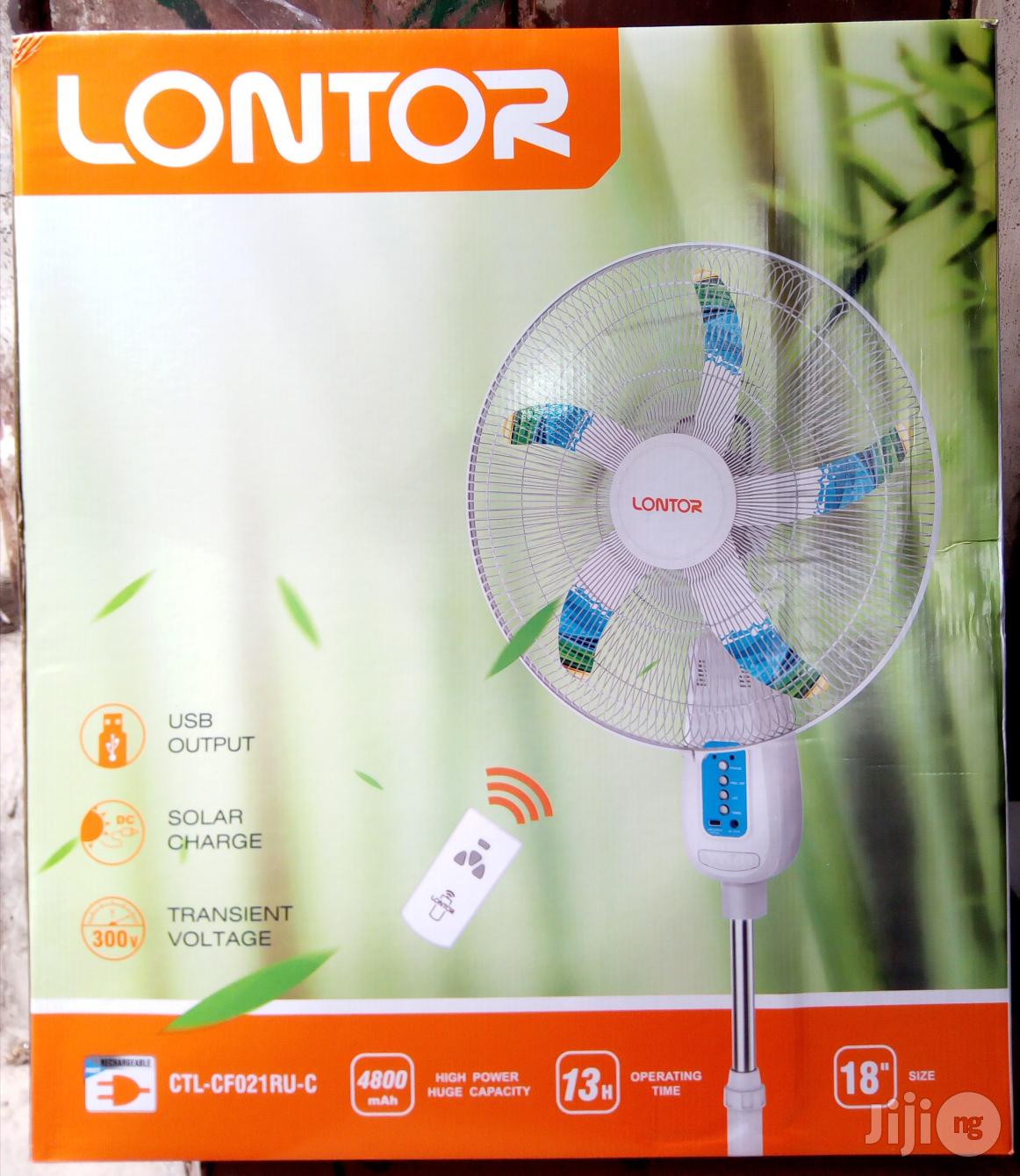 18" Lontor Rechargeable Fan