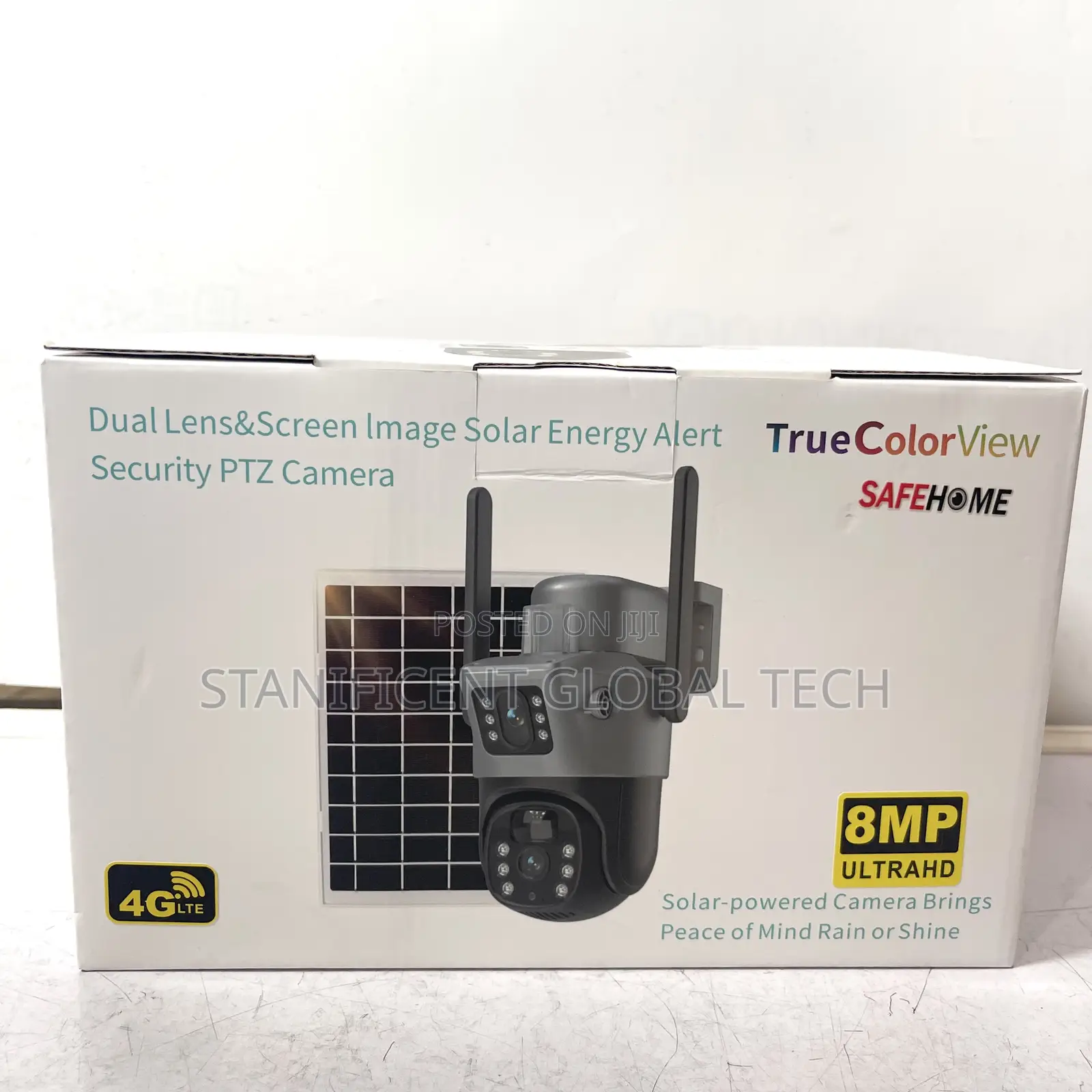 Safehome 8mp 4g Dual Lens Solar Big Outdoor Camera V380 App