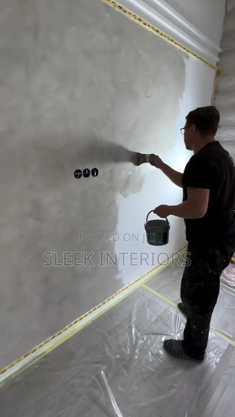 Glossy Stucco Wall