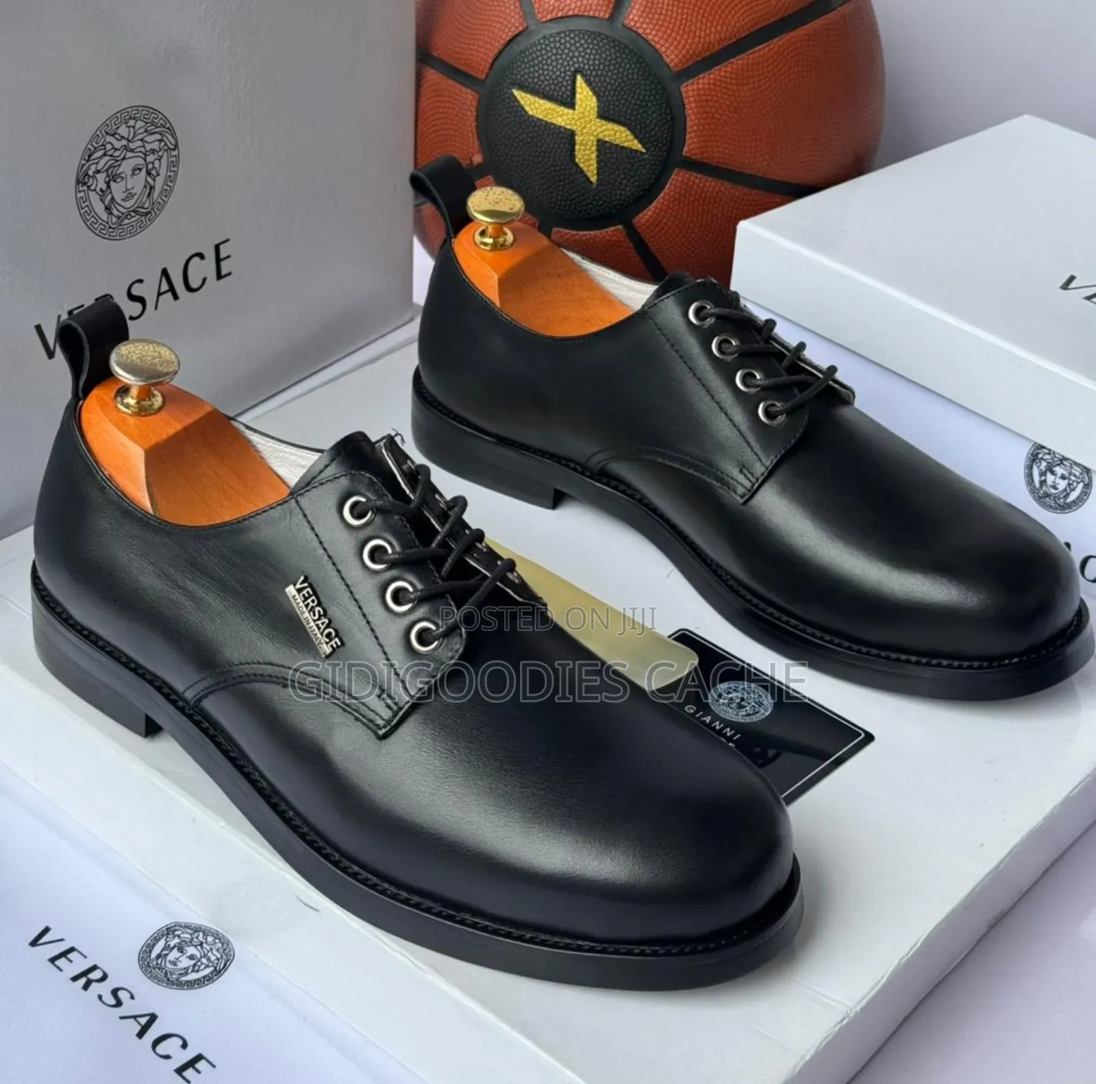 Versace Lace-Up Dress Shoes