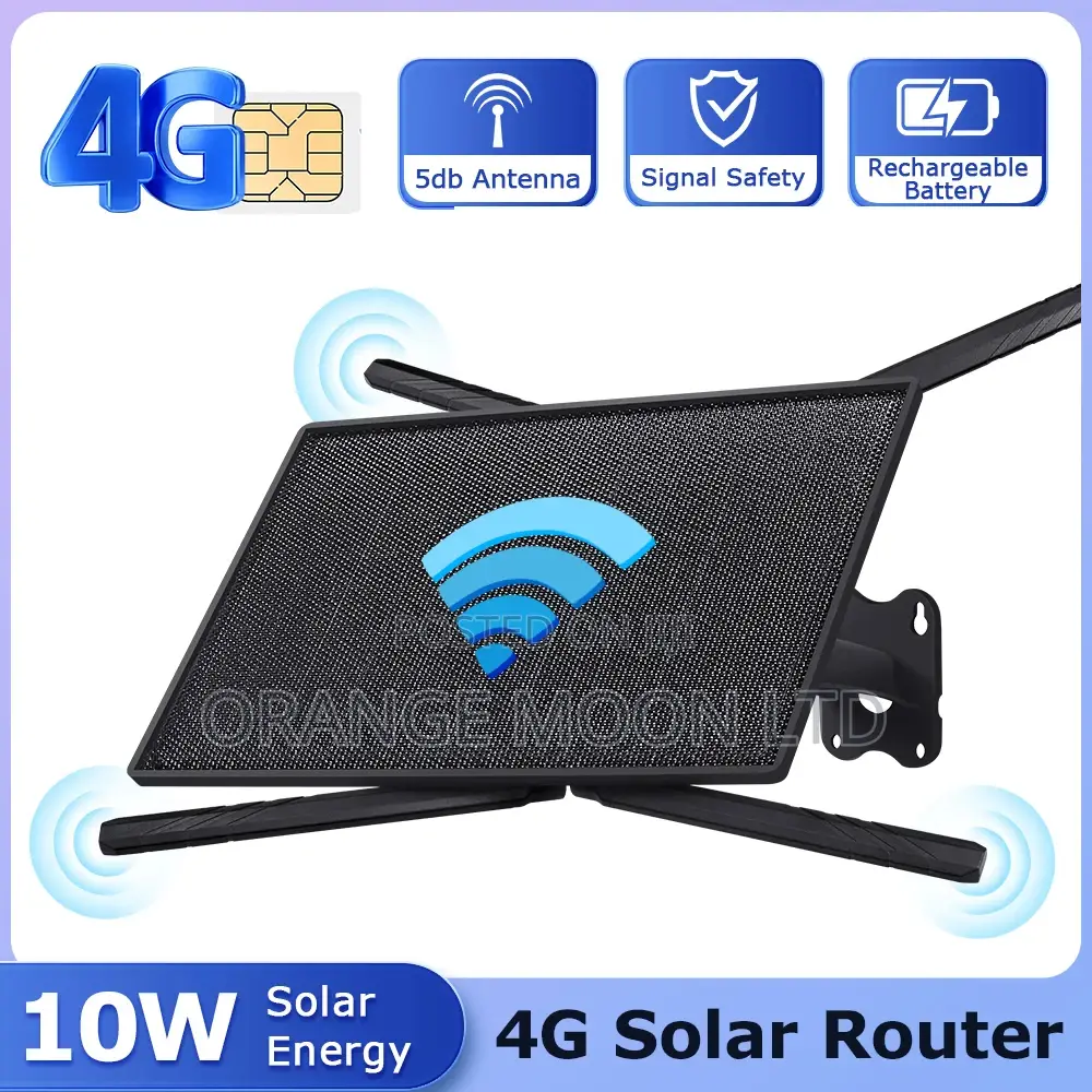 Outdoor 4g Double Solarpanel Router Wireless Long Range Wifi