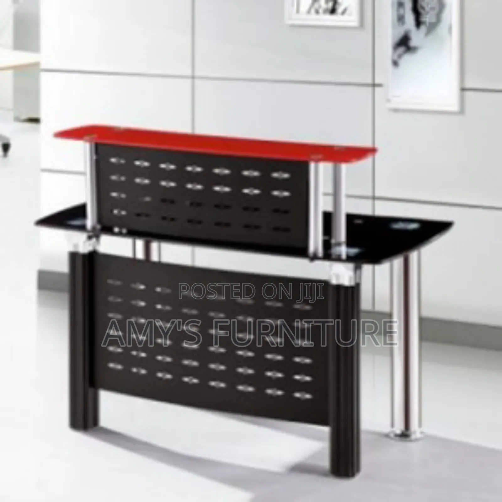 Glass Reception Table - 1.4m