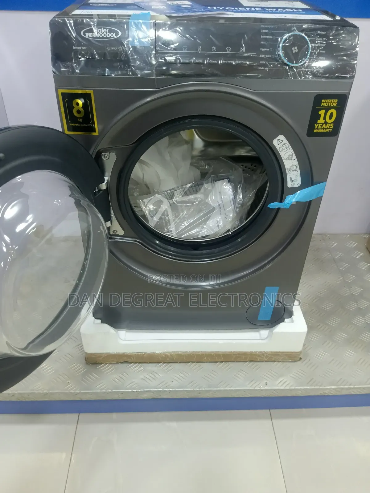 Haier Thermocool 8kg Inverter Front Load Washing Machine