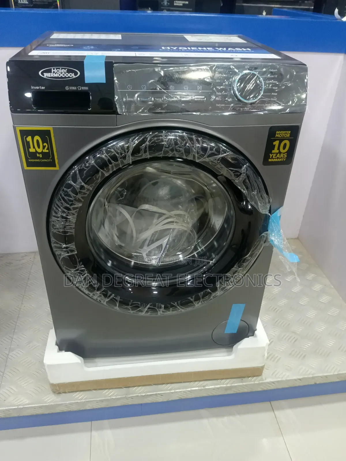 Haier Thermocool 10.2kg Inverter Front Load Washing Machine