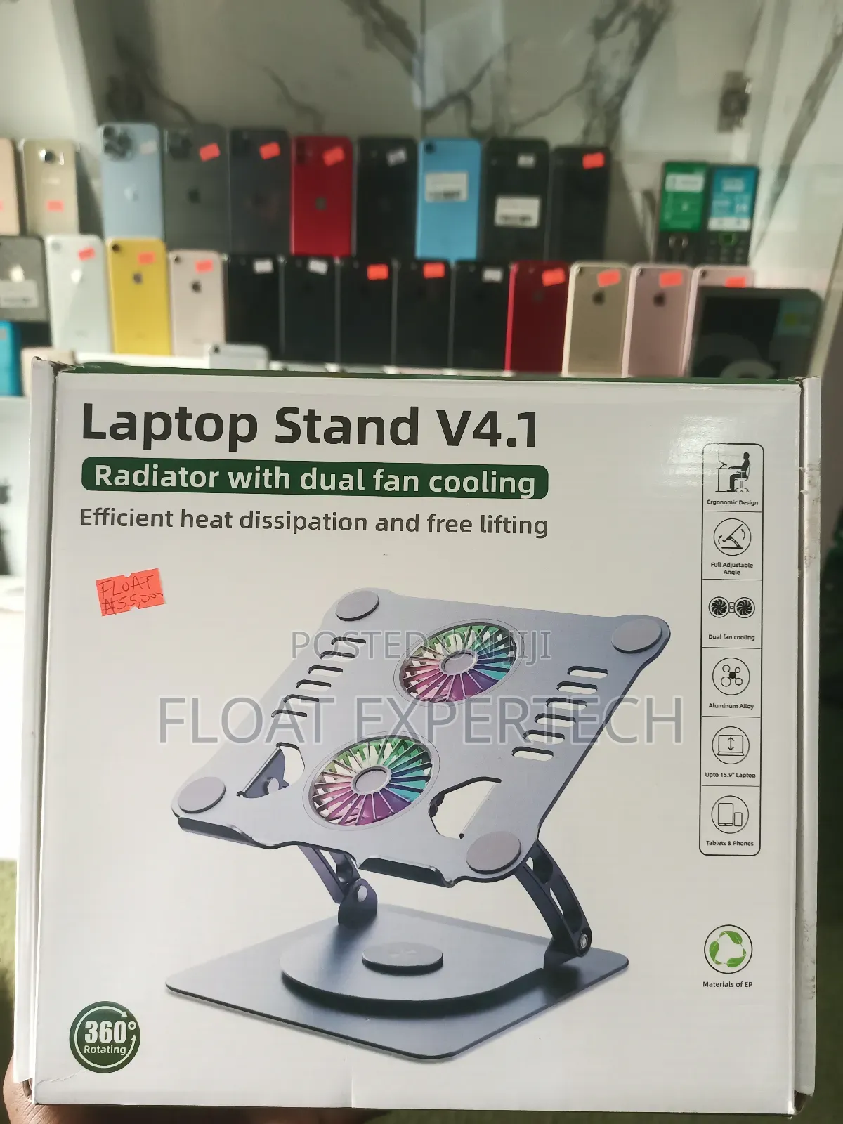 Laptop Stand V4.1 (Dual Cooling Fan)