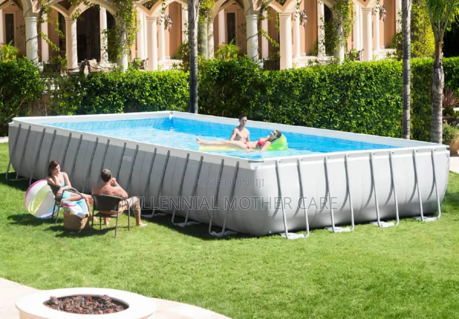 Intex Steel Rectangular Above-Ground – Family Size