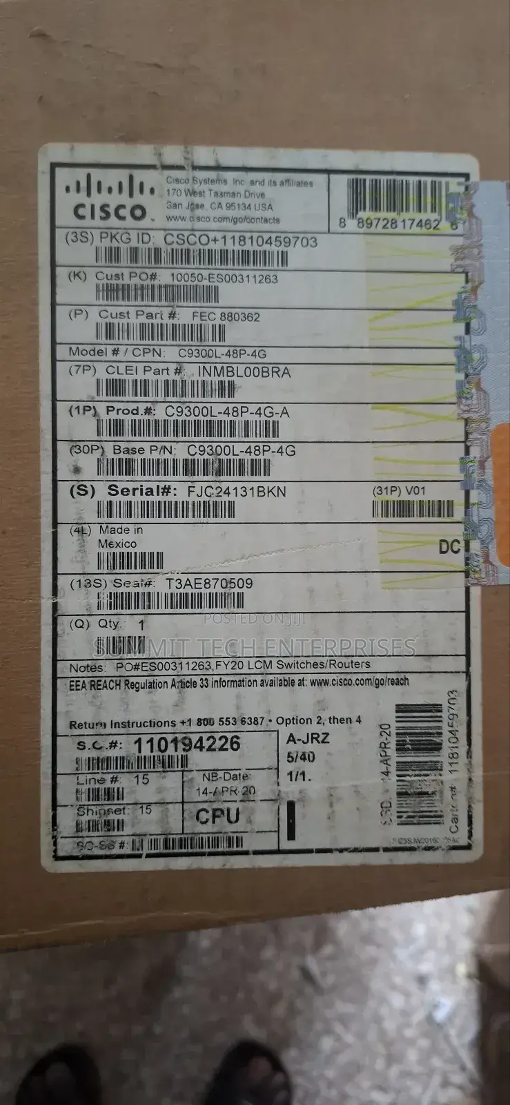 Cisco C9300l-48p-4g-A