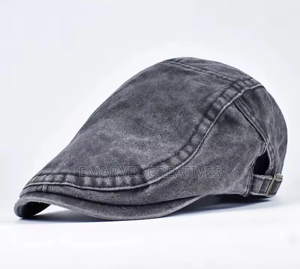 Summer Flat Cap 2025 Vintage Denim Newsboy Cap Peaky Blinder