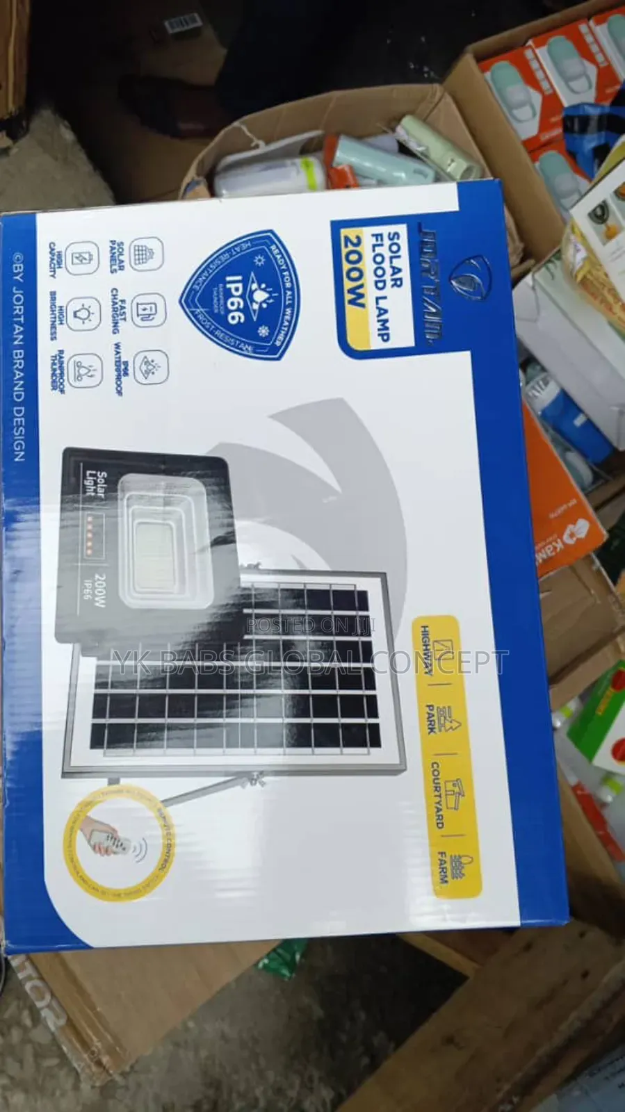 100 and 200 Solar Flood Panel Light