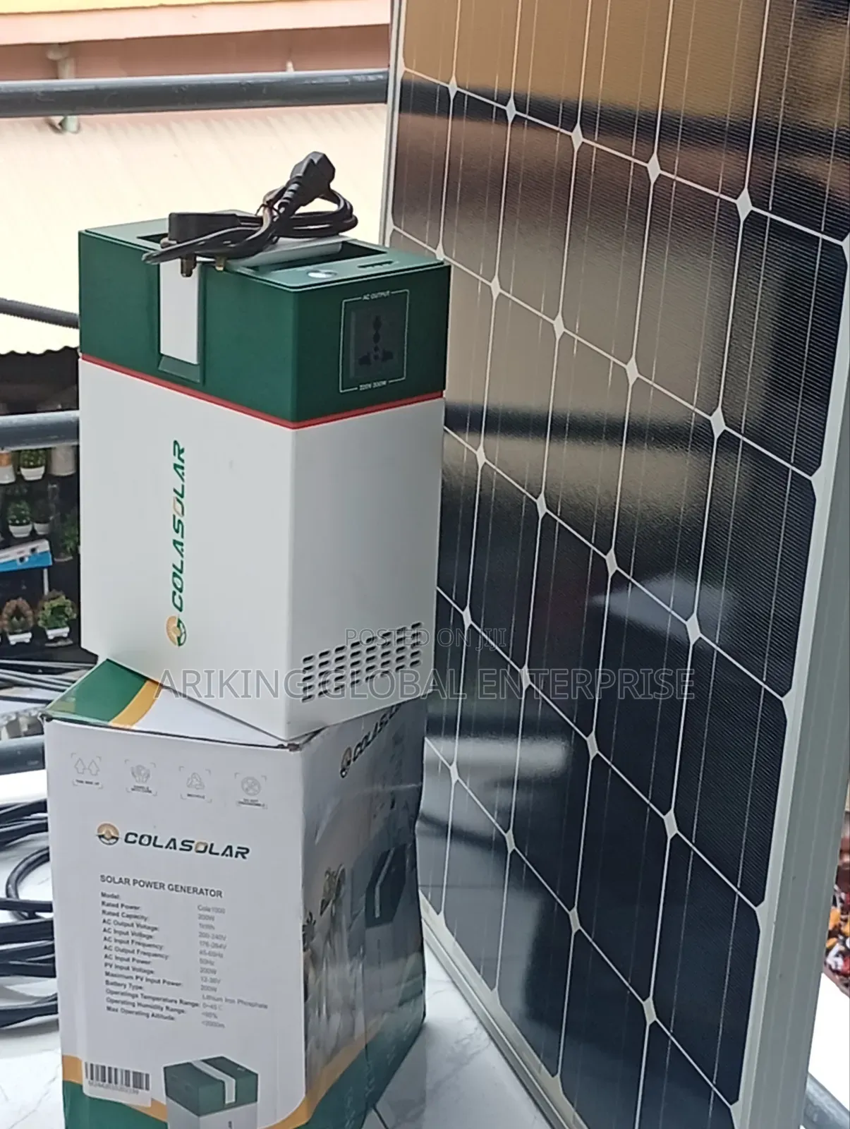 Cola 1000watts Solar Power Generator, Peoples Choice 