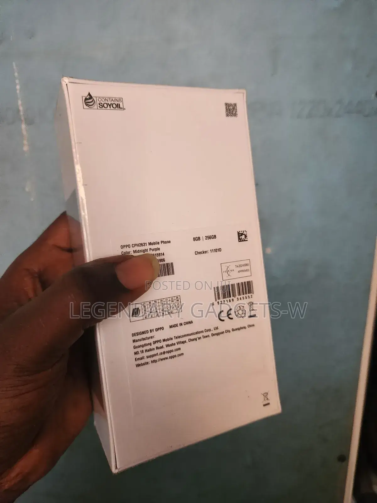 New Oppo A60 256 GB Black