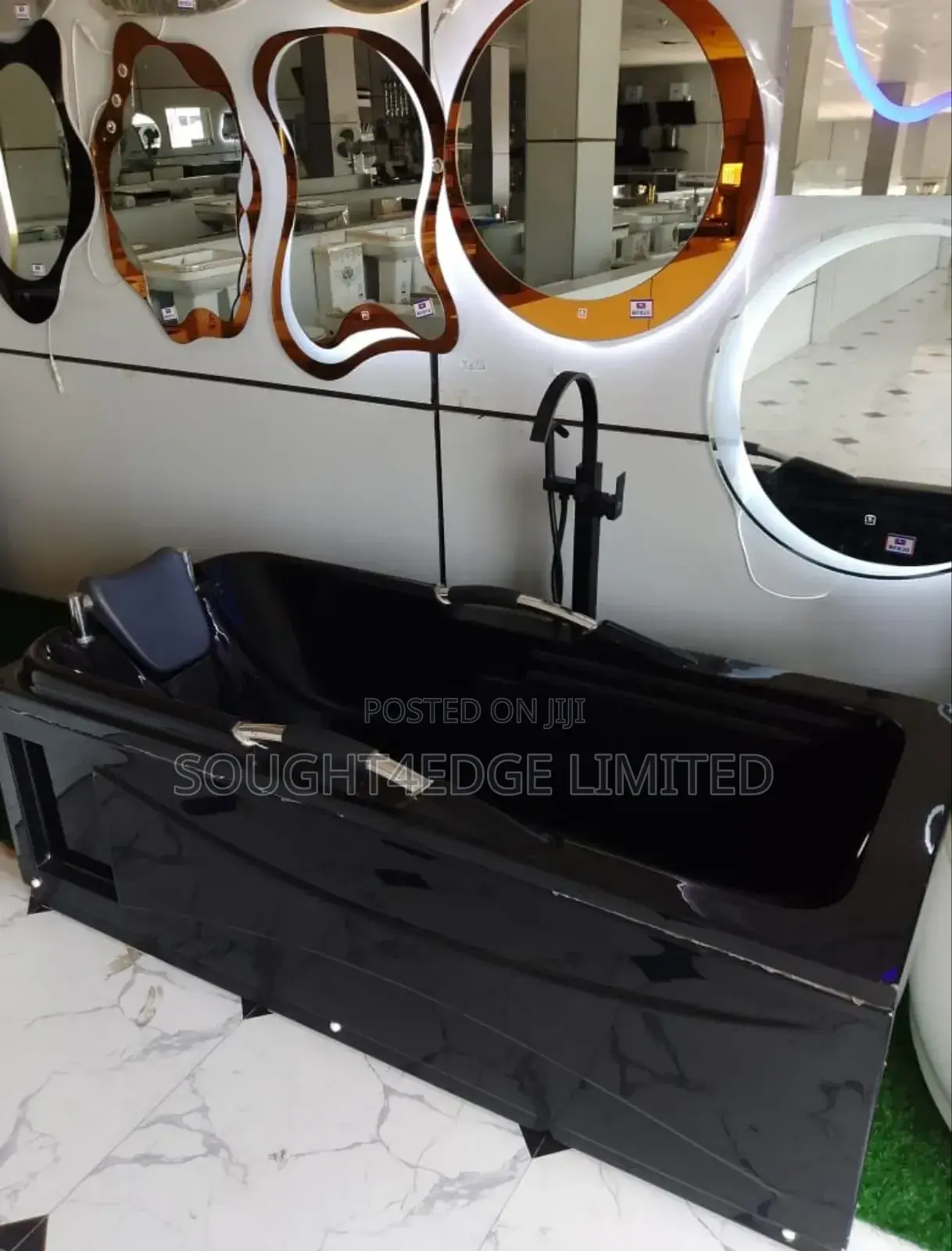 Plain Black Bath