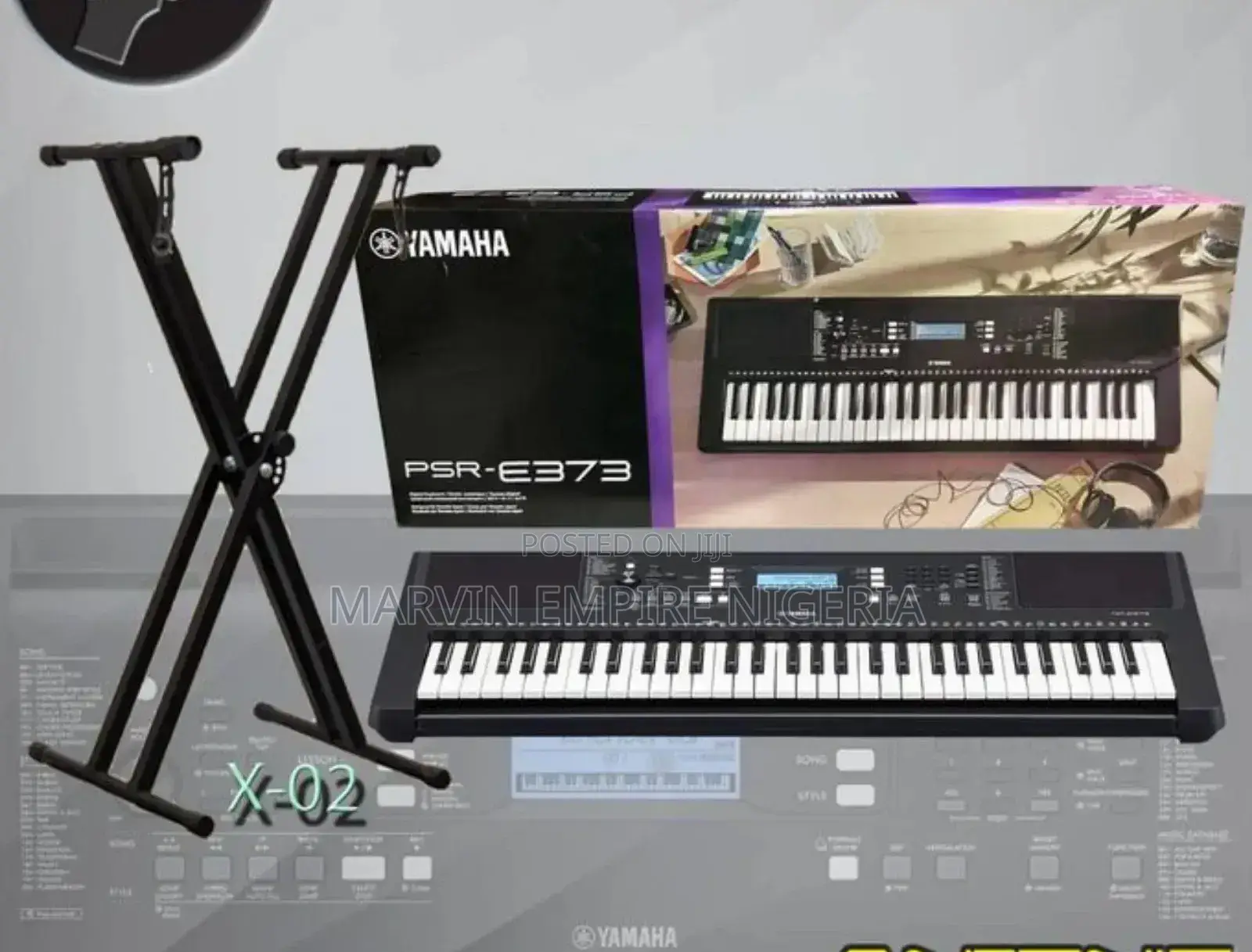 Yamaha Psr-e373 Keyboard 5 Octaves_ 61 Keys With Stand