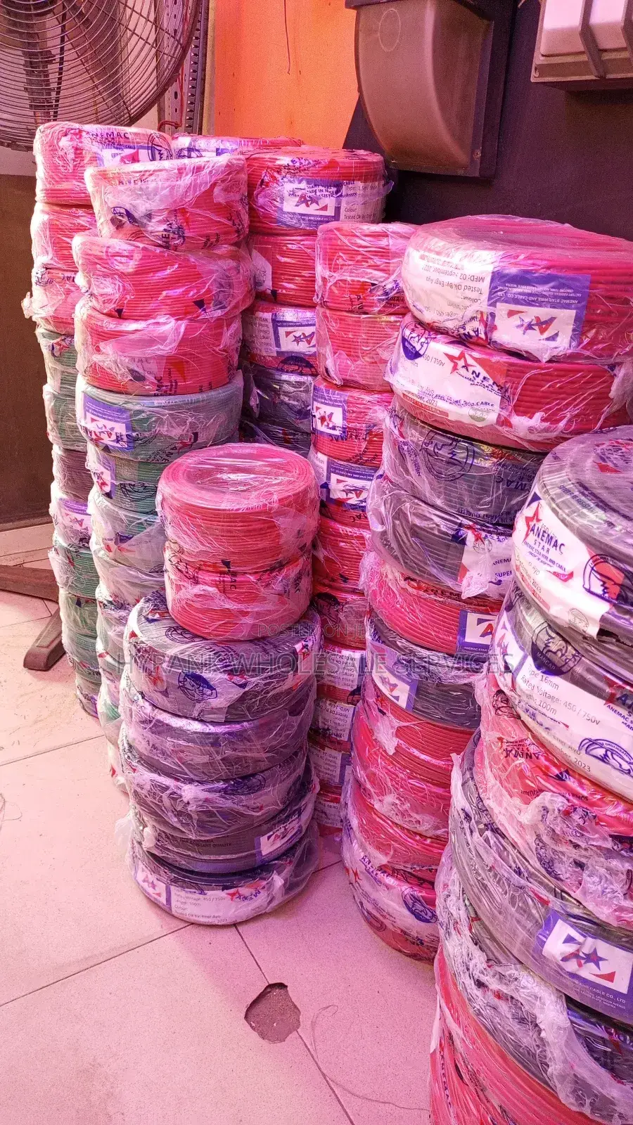 Wires and Cables, All Sizes, Full Gage Copper