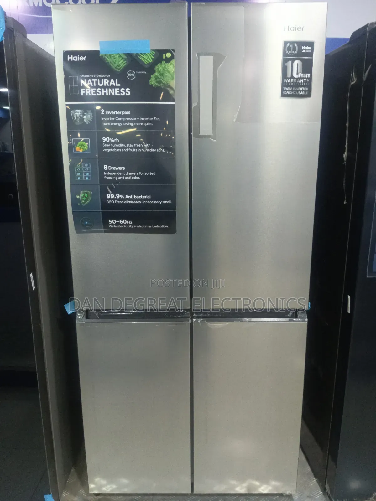 Haier Thermocool 525 Inverter 4 Doors Side by Side Refrigerator