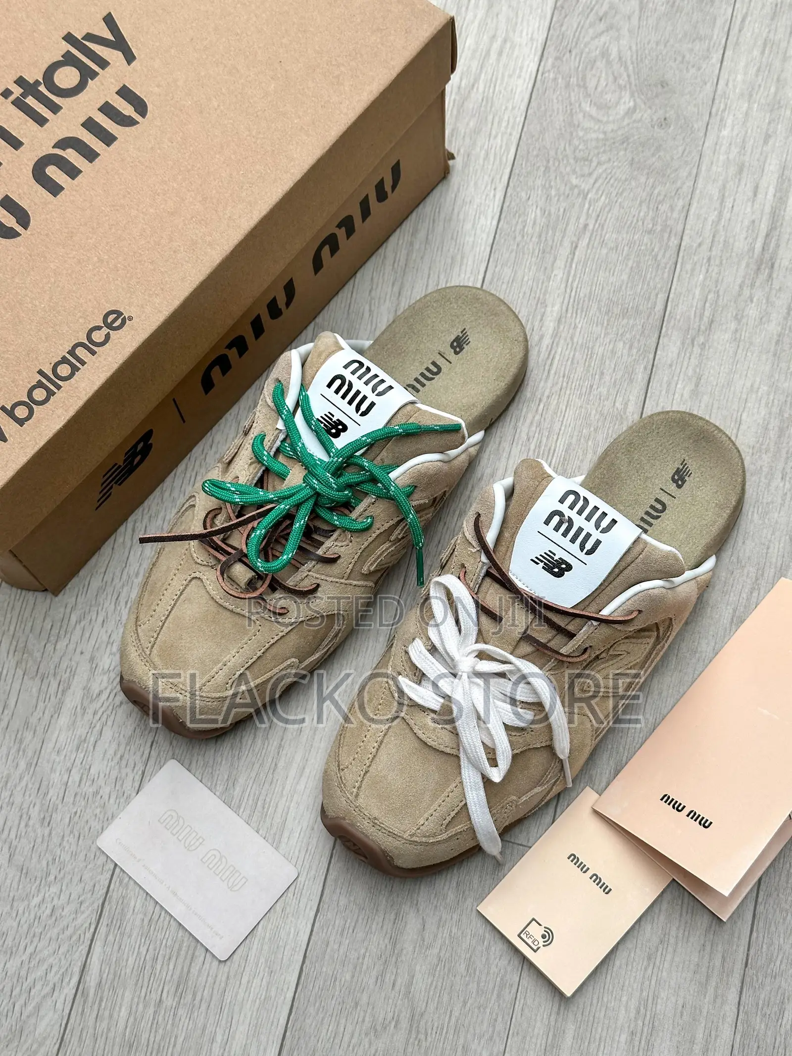 Original Miu Miu X New Balance 530 Mules