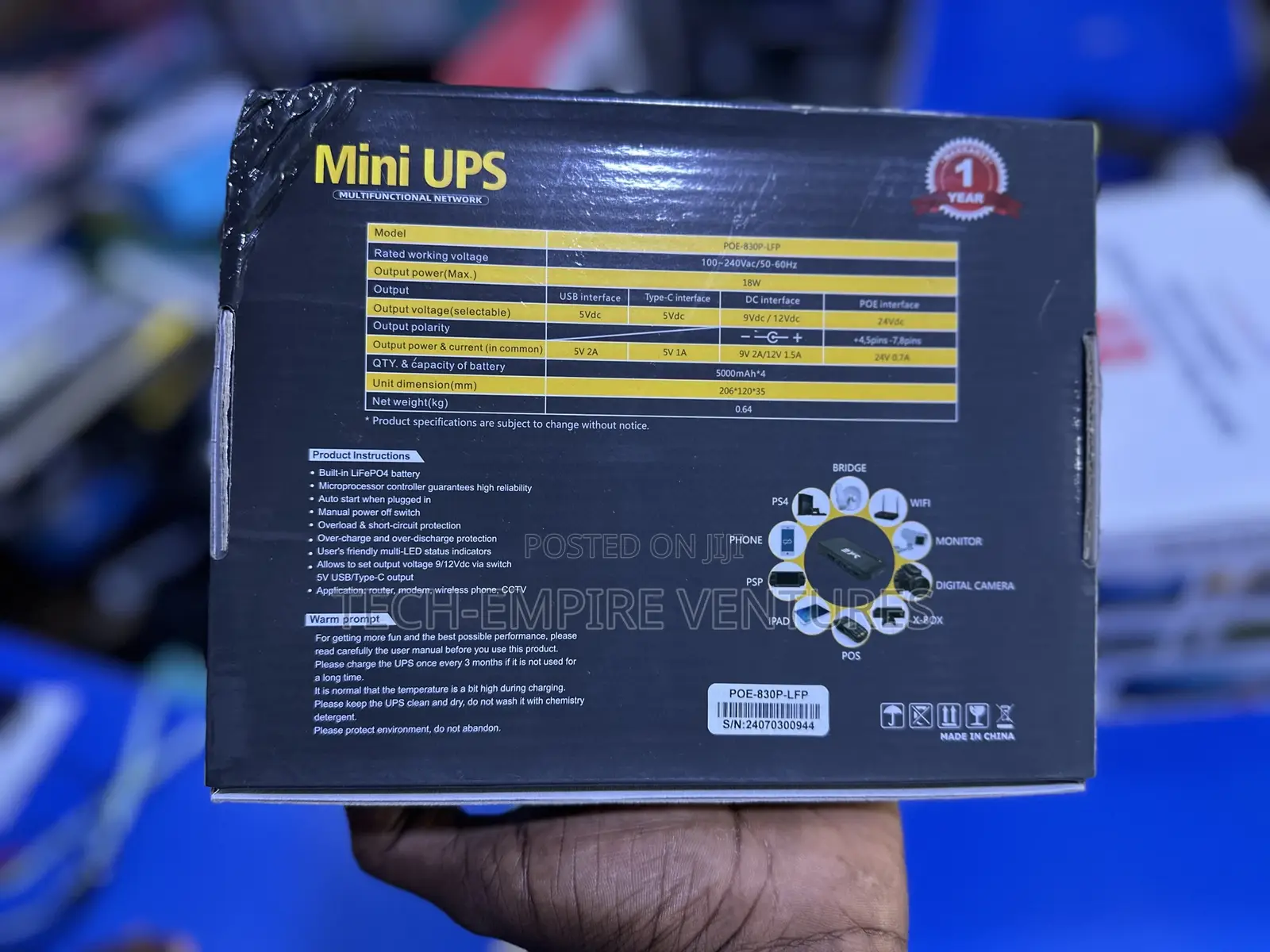 Ske Mini Ups 20,000 Mah for Routers
