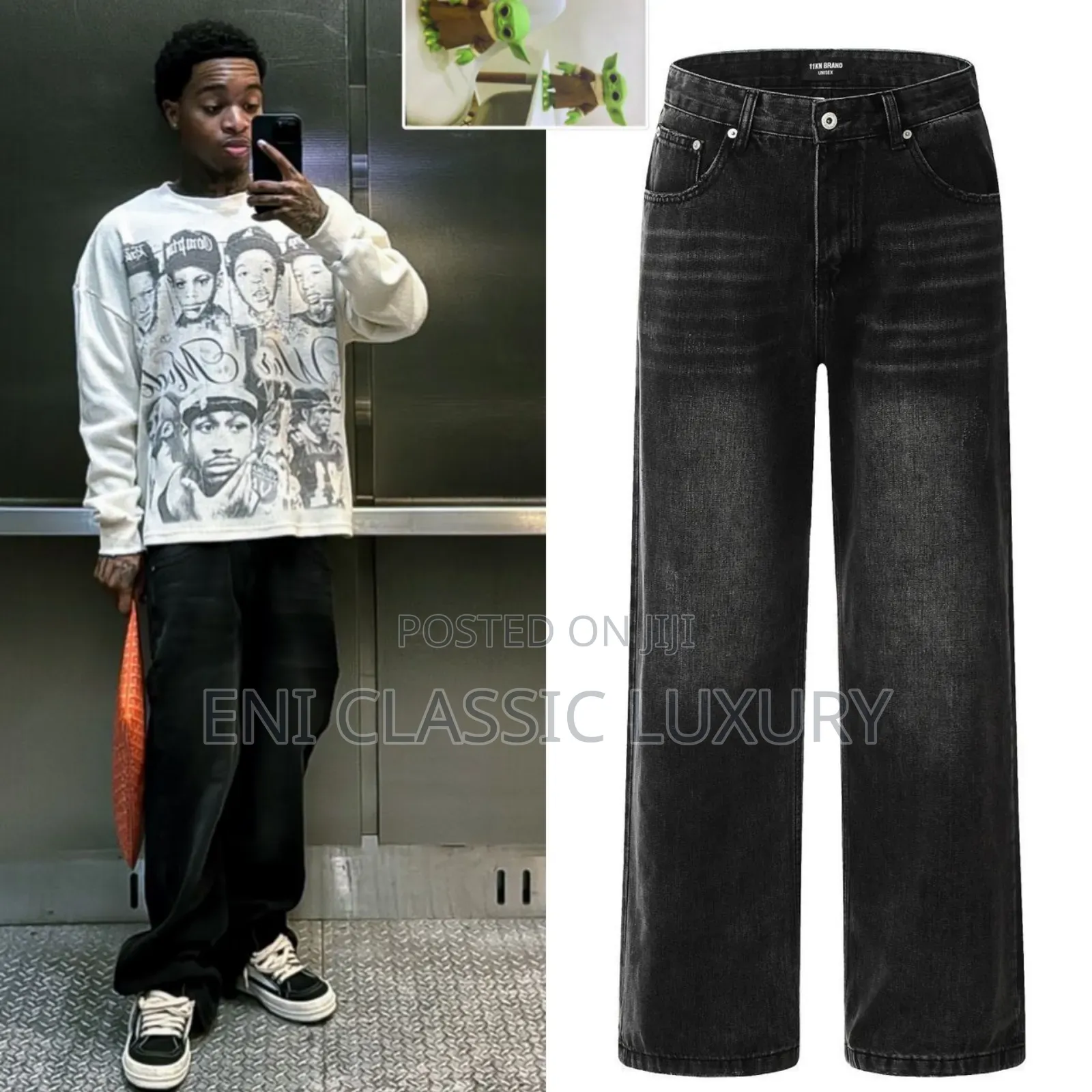 Pure Quality Luxury Men's Cargo Jeans 👖 Well Branded