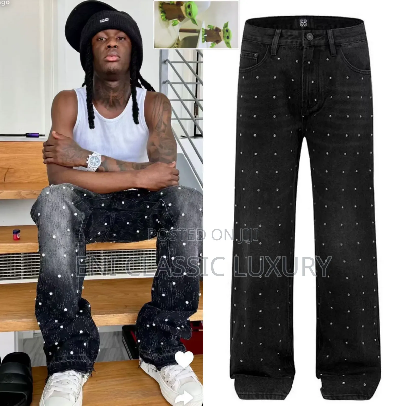 Pure Quality Luxury Men's Cargo Jeans 👖 Well Branded