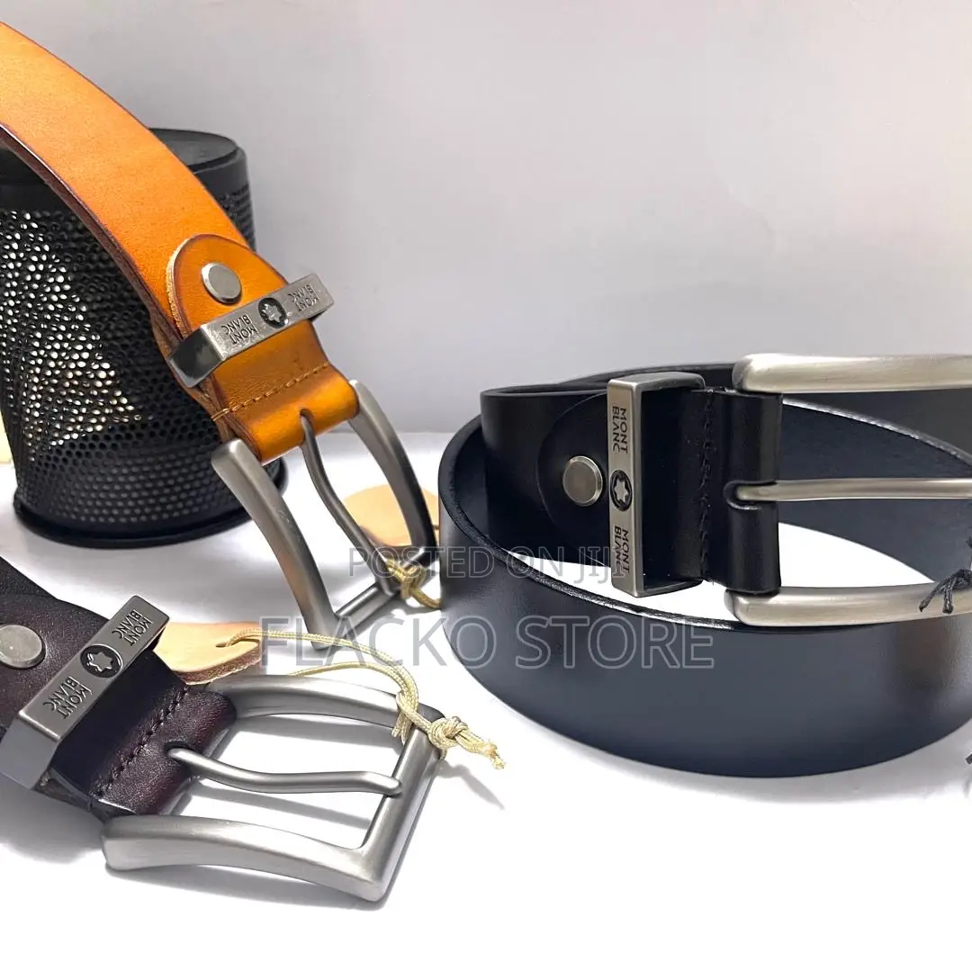 Original Mont Blanc Pure Leather Belts