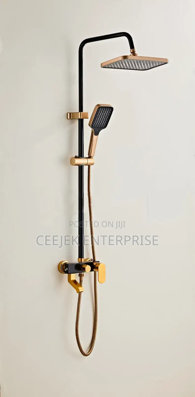 Qualiy Black and Gold Shower Mixer