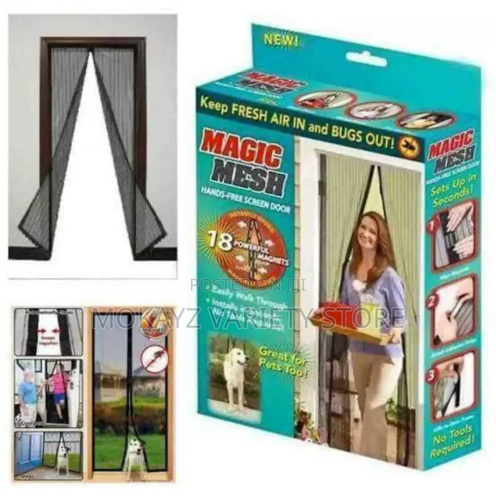 Magic Mesh Anti-Mosquitoes Net for Doors Windows