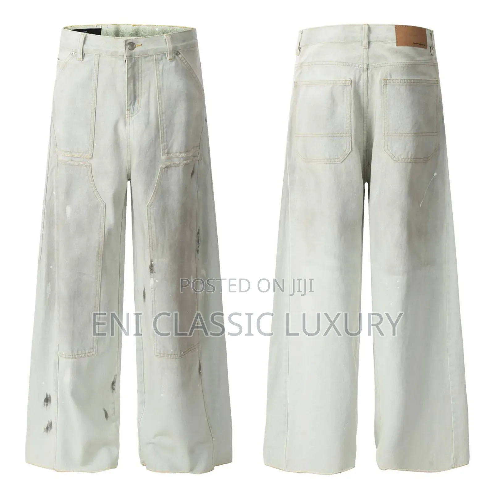 Super High Quality Luxury Men's Cargo Jeans Well Branded