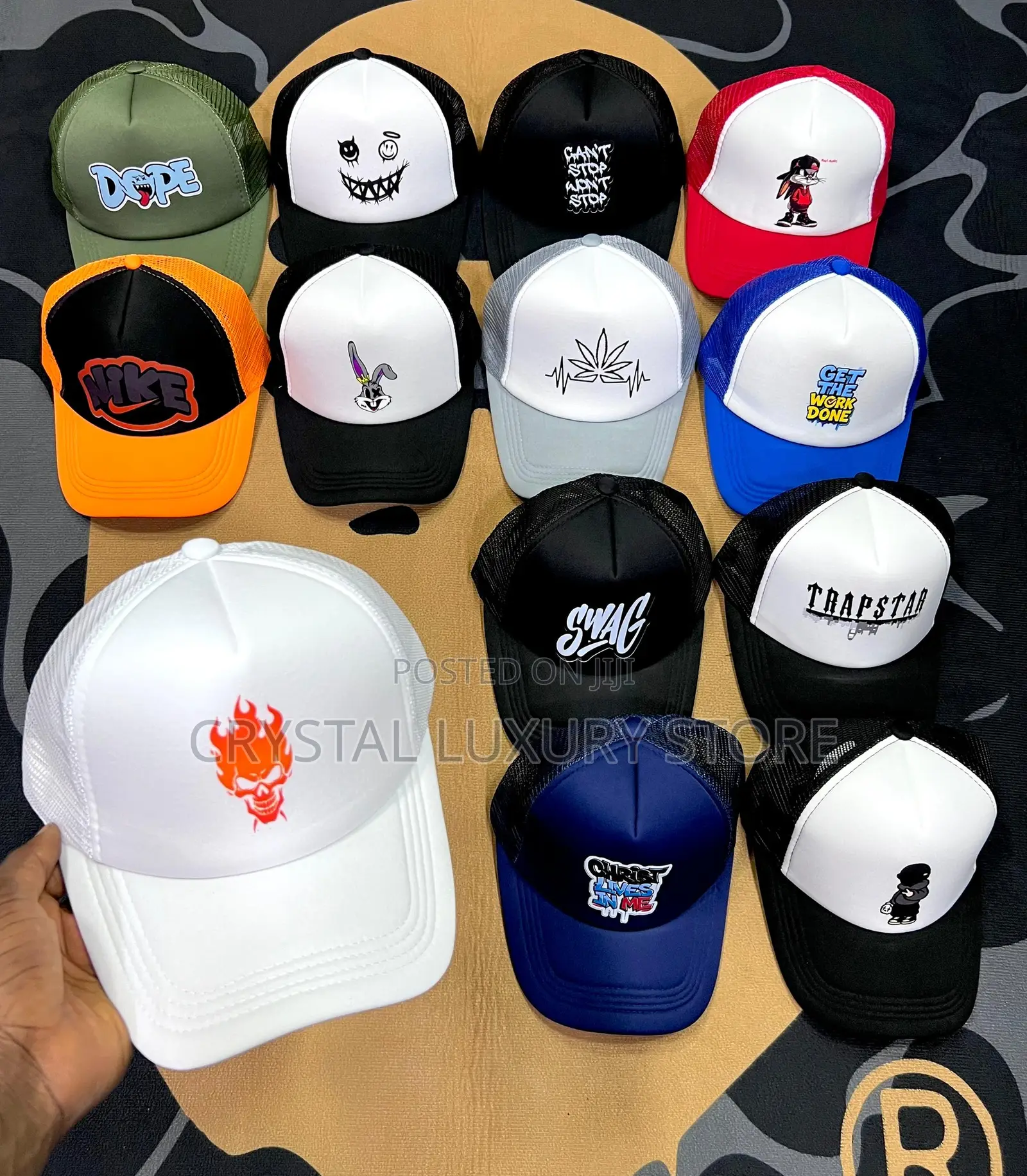 High Quality Luxury Men Face Cap