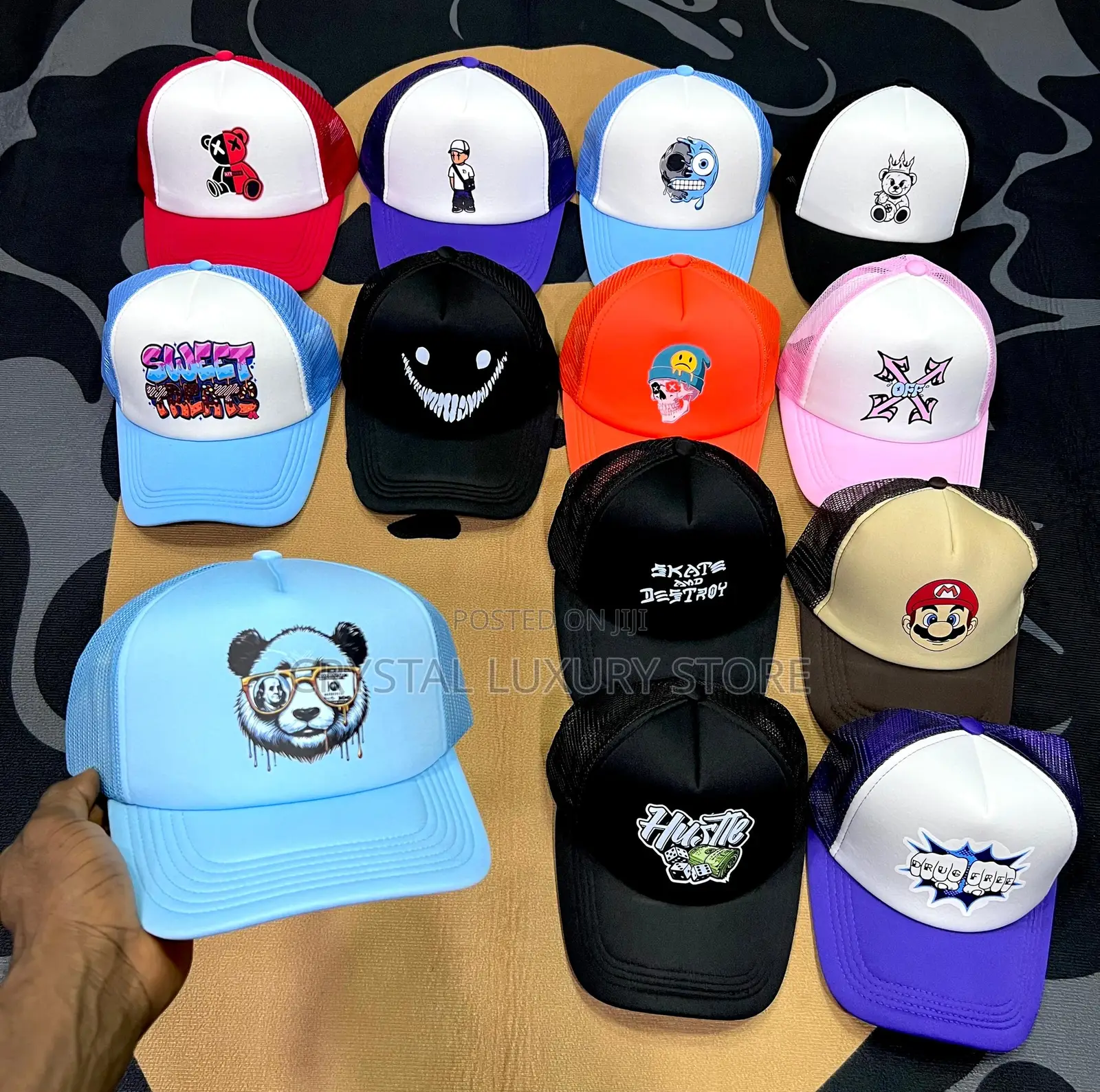High Quality Luxury Men Face Cap