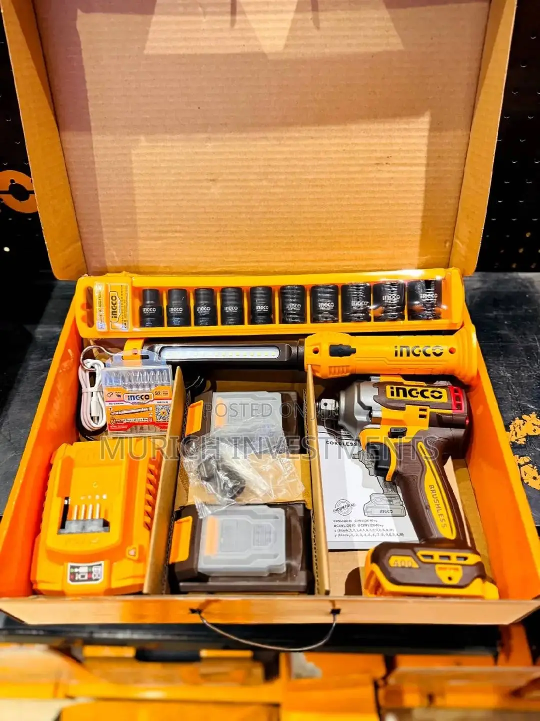 Ingco 20v Cordless 2 PCS Combo Kit – Model Cosli23048
