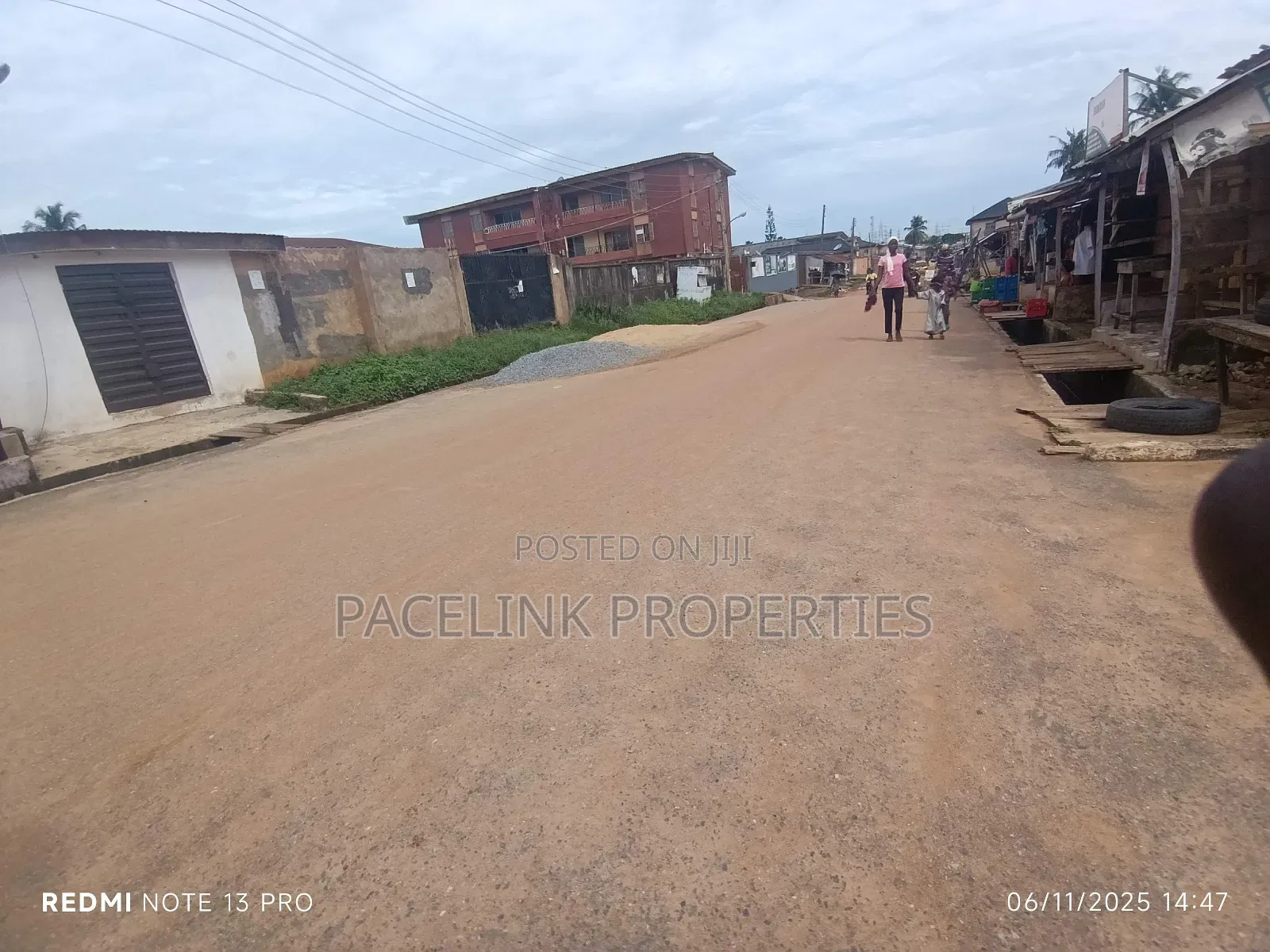 Half Plot of Land on a Tarred Road